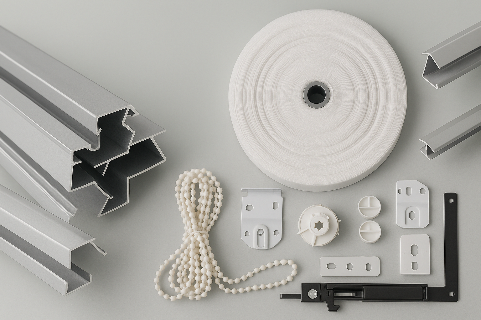 Stack of precision-cut aluminium profiles